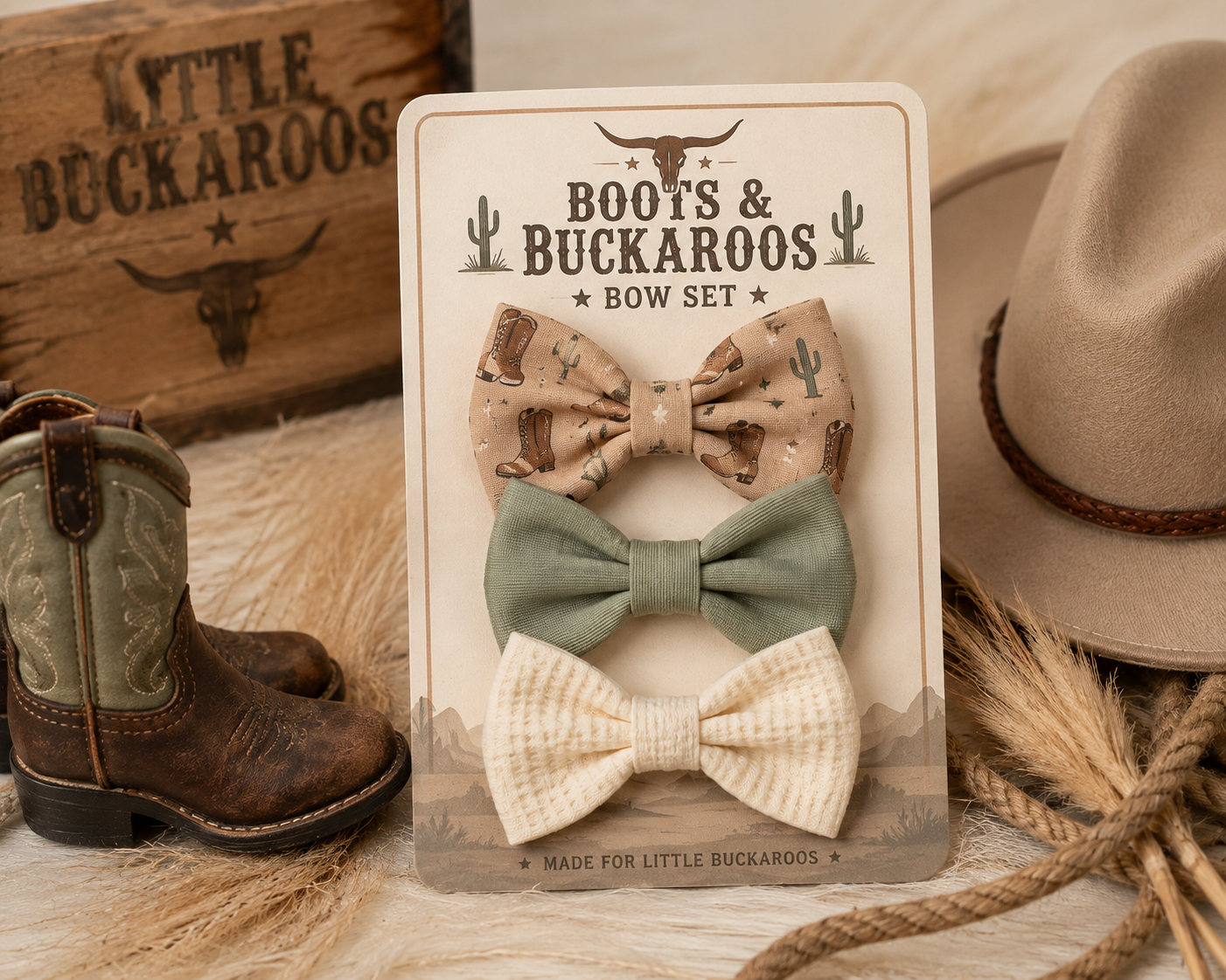 Boots & Buckaroos Bow Set